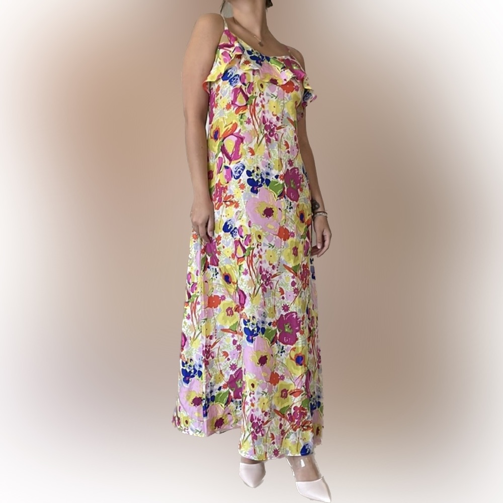 Anthropologie by B.B.Dakota 100% silk maxi dress new never worn.